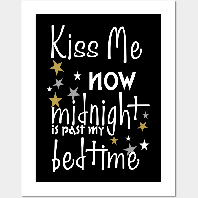 Kiss Me Now. Midnight Is Past My Bedtime Wall Art by PeppermintClover